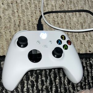 White Ergonomic Video Game Controller